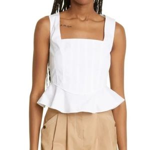 NWT - Veronica Beard - White Tank - Size 4